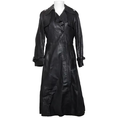 Veste longue en cuir (Noir) de Pariso Cuir