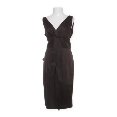 Slå-om-kjole (Brun) fra MaxMara Bomuld, Cupro, Elastan, Polyamid