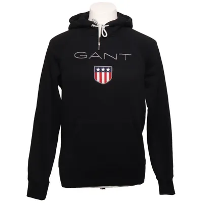 Hoodie (Black) from GANT Cotton, Polyester