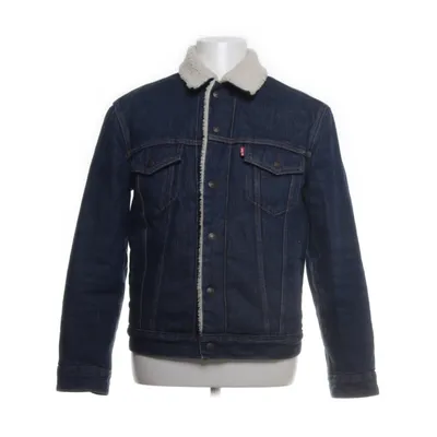 Fodrad jeansjacka (Blå, Vit) från Levi's Premium Bomull, Pälsimitation, Polyester