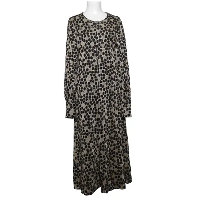 Robe longue (Noir, Beige, Multicolore) de Stine Goya Acrylique, Fibre métallique, Polyamide, Viscose