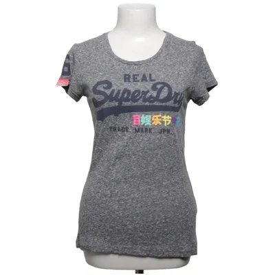 T-shirt (Grå, Flerfärgad) från Superdry Vintage Bomull, Polyester, Viskos