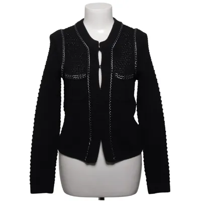 Strickjacke (Schwarz) von Oui Collection Acryl, Baumwolle