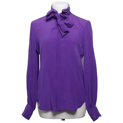 Strikblouse (Lila) van Ralph Lauren Zijde
