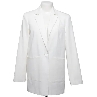 Blazer (Wit) van Hoss x NA-KD Elastaan, Polyester, Viscose