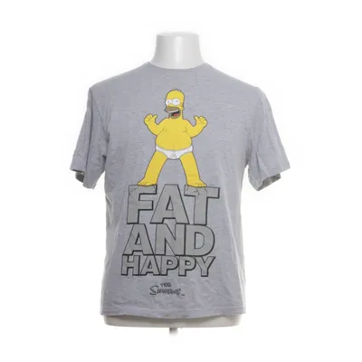 T-shirt (Grå, Gul, Flerfärgad) från The Simpsons Bomull, Polyester
