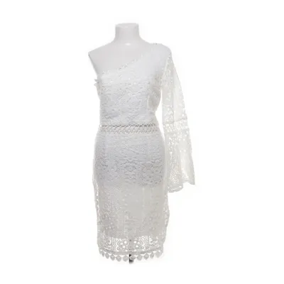 Jurk (Wit) van Dennis Maglic Katoen, Polyester