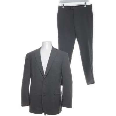 Suit (Gray) from Mulliez-Flory Polyester, Wool, Elastane