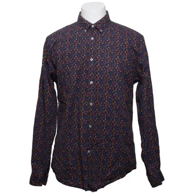 Shirt (Blauw, Meerkleurig) van Zara Katoen