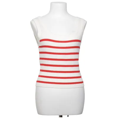 Tanktop  (Rød, Hvid) fra Divided by H&M Akryl, Elastan, Polyamid, Viscose