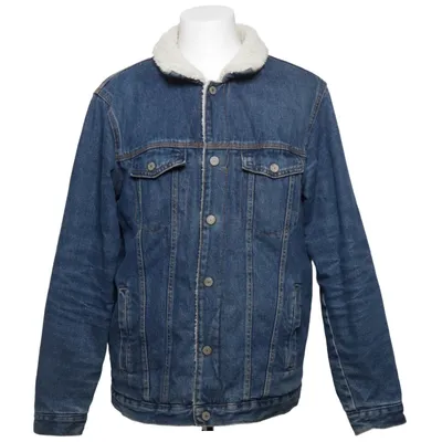 Fodrad jeansjacka (Blå) från Pull & Bear Bomull, Polyester