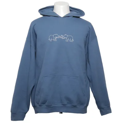 Hoodie (Blue) from Gildan Cotton, Polyester