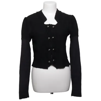 Cardigan (Zwart) van Hillevi Polyester, Wol