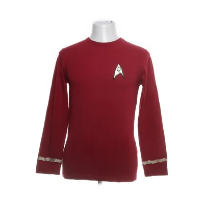 Lange mouwen shirt (Rood, Goud) van Ripley Katoen, Elastaan