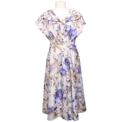 Dress (Purple, Beige, Blue)