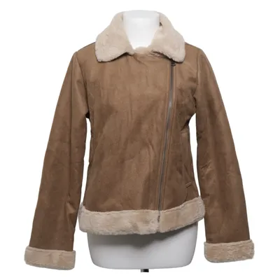 Shearling jacket (Brown, Beige) from Up Fashion Polyester