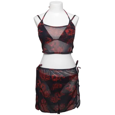 Ensemble de natation (Noir, Rouge) Élasthane, Polyester