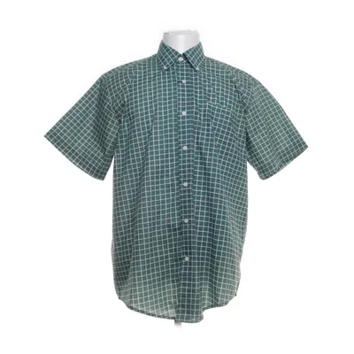 Kortärmad skjorta (Vit, Grön) från Giani Feroti Bomull, Polyester