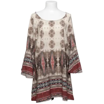 Jurk (Beige, Meerkleurig) van Joy s Polyester