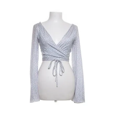 Wickeltop (Blau, Weiß) von Six Ways To Sunday Polyester