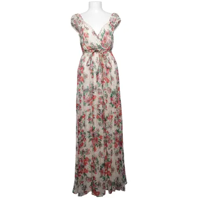 Robe longue (Rouge, Multicolore) de Traffic People Soie