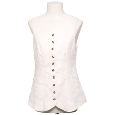 Kostuumgilet (Wit) van Divided by H&M Viscose, Linnen, Polyester