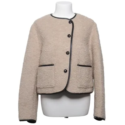 Jakke (Beige) fra Malina Polyester, Polyurethan, Uld