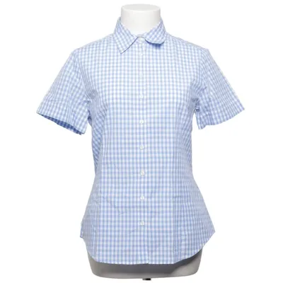Chemise à manches courtes (Bleu, Blanc) de Lawrence Grey Coton