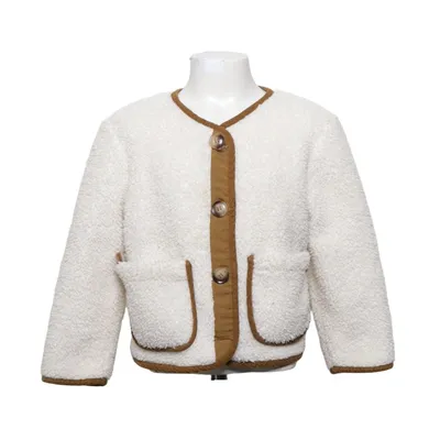 Veste (Blanc, Marron) de Cyrillus Polyester