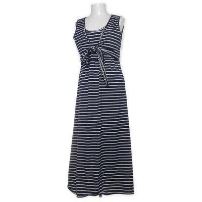 Robe longue (Bleu, Blanc) Élasthane, Polyester