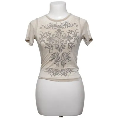 T-shirt (Beige) from Urban Outfitters Cotton, Polyester