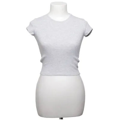 T-shirt (Grå) fra Bershka Bomuld, Elastan, Viscose