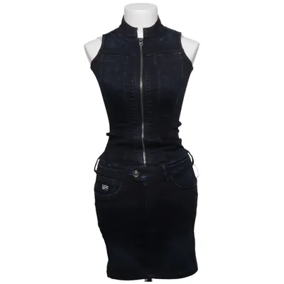 Denim jurk (Blauw) van G-Star Raw Katoen, Elastaan, Leer, Lyocell, Polyester