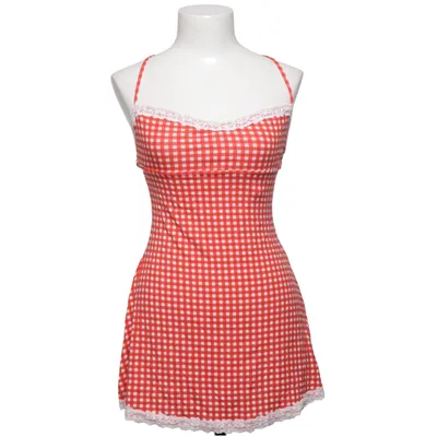 Negligé (Rood, Wit) van Oh Polly Elastaan, Modal, Polyamide