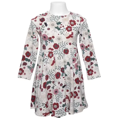 Dress (White, Red, Green) from Polarn O. Pyret Elastane, Organic cotton