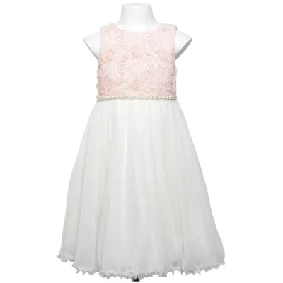 Bloemenmeisjes jurk (Roze, Wit) van Cinderella Polyester