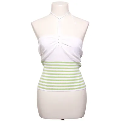 Haltertop (Wit, Groen) van Lucy Paris Elastaan, Polyamide, Viscose