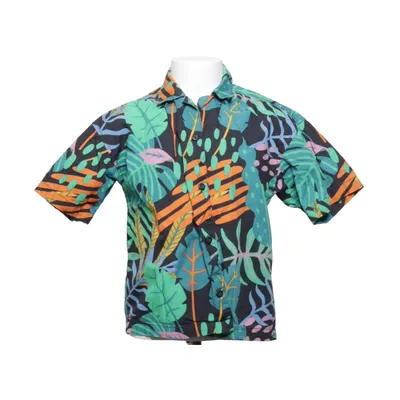 Chemise à manches courtes (Vert, Multicolore) de H&M Coton
