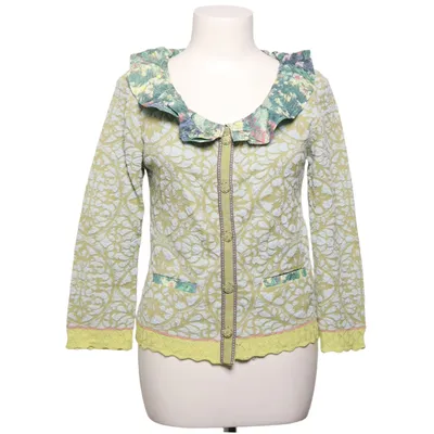 Cardigan (Grøn, Blå, Flerfarvet) fra Eva & Claudi Bomuld, Linned, Polyester, Viscose