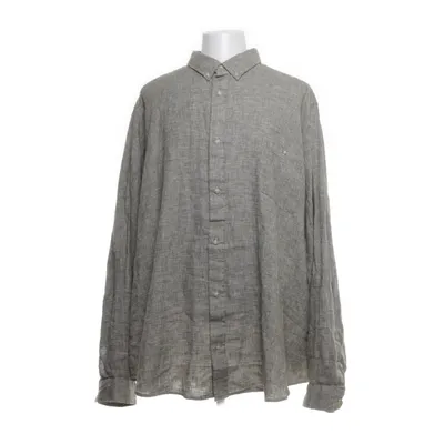 Button down shirt (Green, White) from Next Supply Cotton, Linen