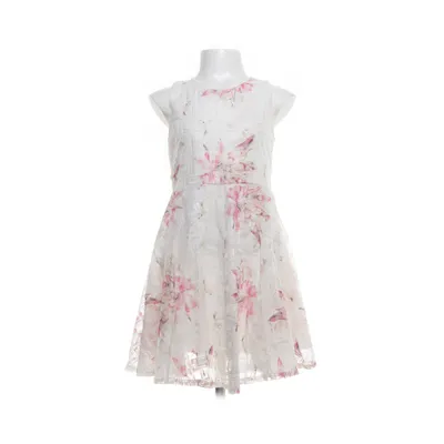 Evening gown (White, Multicolored) Polyester