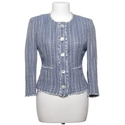 Cardigan (Blue, White) from Armani Jeans Acrylic, Cotton