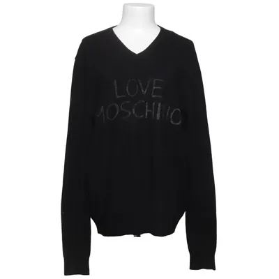 Sweater (Sort) fra Love Moschino Polyester, Viscose