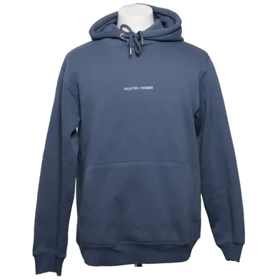 Sweat à capuche (Bleu) de Selected Homme Coton