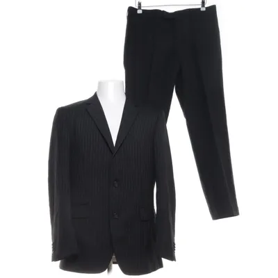 Suit (Black) from Batistini Polyester, Wool, Viscose