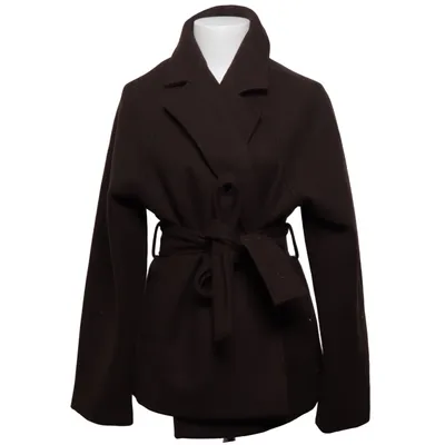 Manteau (Marron) de Gina Tricot Polyester, Laine