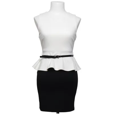 Klänning (Vit, Svart) från Forever 21 Elastan, Polyester, Viskos