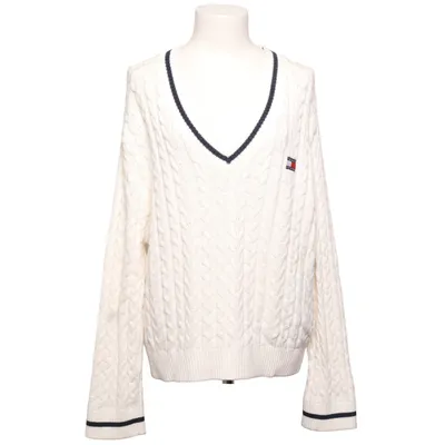 Pullover (Hvid, Blå) fra Tommy Hilfiger Jeans Bomuld