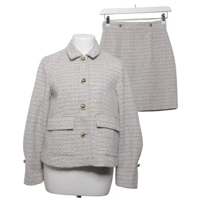 Jakkesæt med nederdel (Hvid, Beige, Sort) fra Bondelid Elastan, Polyester