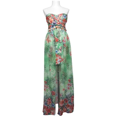 Beach dress (Green, Multicolored) from F&Girl Elastane, Polyester